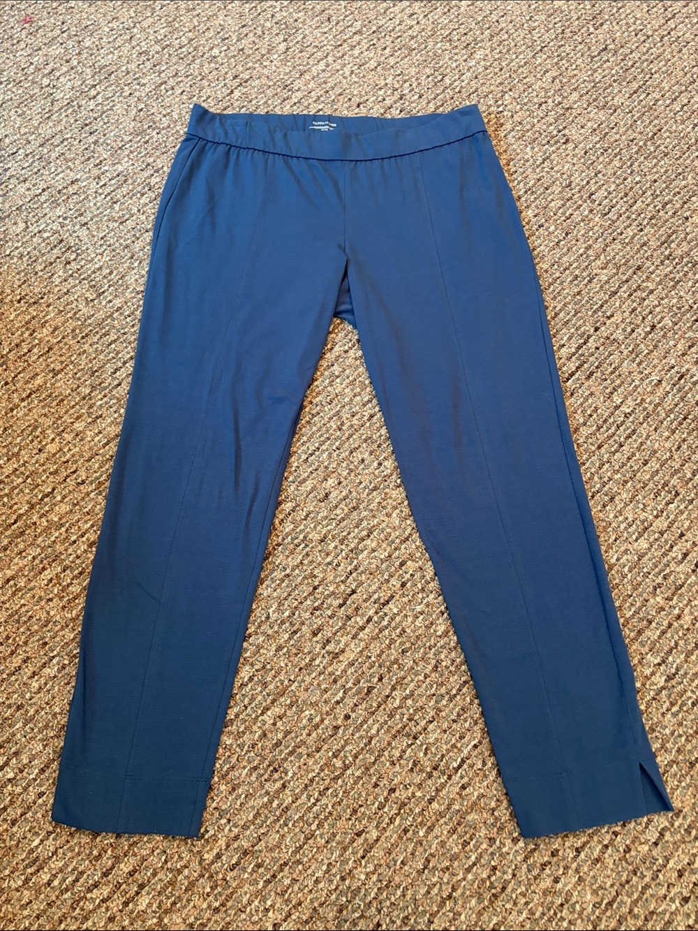 Eileen Fisher Organic Cotton Straight-Leg Pull-On Pants